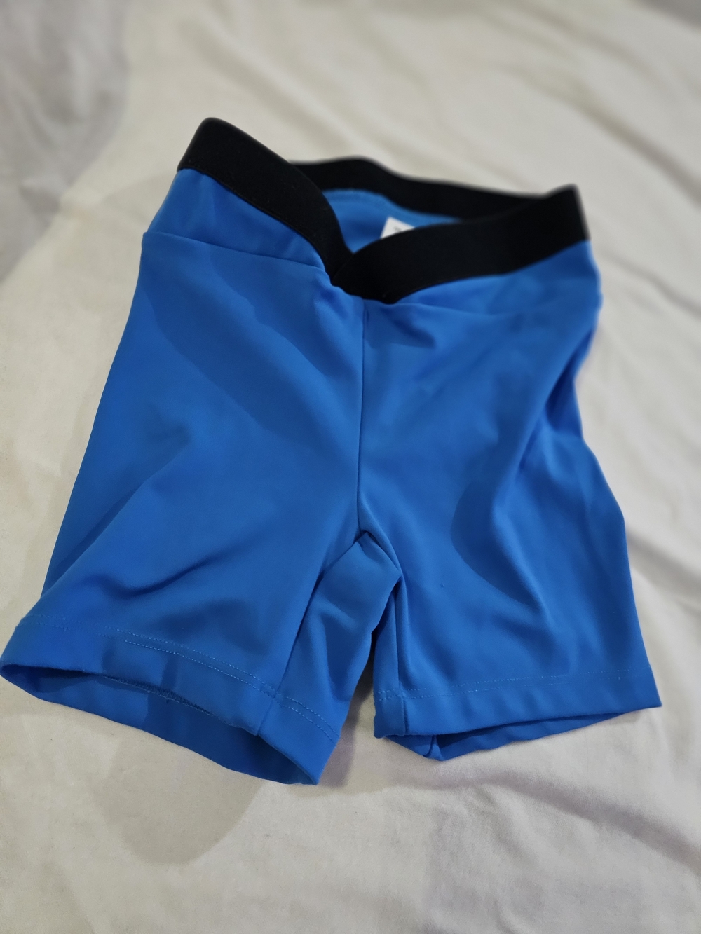 Kids Blue Active Shorts with Black Waistband